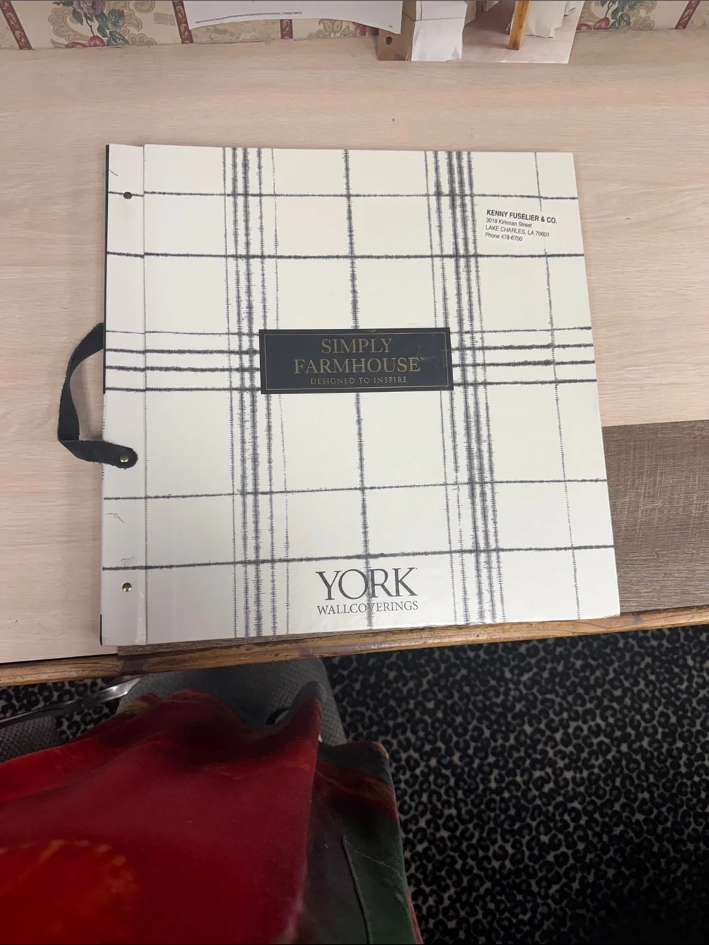 Simply Farmhouse Wallcoverings Sample Book - Cream and Black